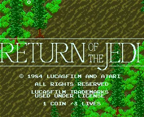 Return of the Jedi (1984, Atari) – Title screen