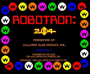Robotron: 2084 – Titulní obrazovka
