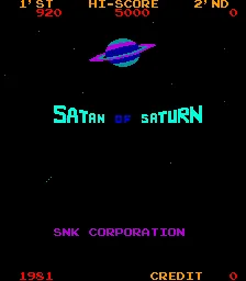 Satan of Saturn – Titulní obrazovka