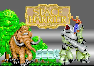 Space Harrier – Titelbildschirm