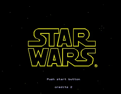 Star Wars Arcade (1993, Sega) – Titulní obrazovka