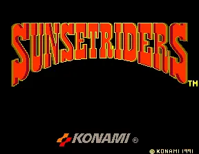Sunset Riders – Title screen