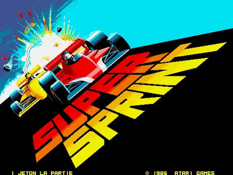 Super Sprint – Titelbildschirm