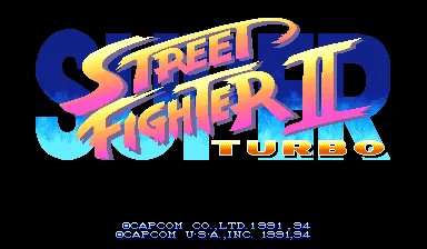 Super Street Fighter II Turbo – Titulní obrazovka