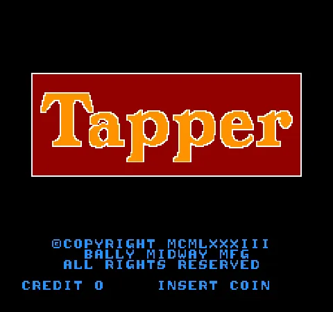 Tapper – Title screen