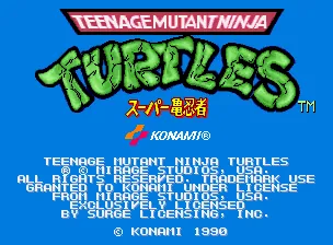 Teenage Mutant Ninja Turtles – Titelbildschirm