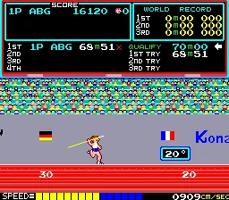 Track & Field – En jeu