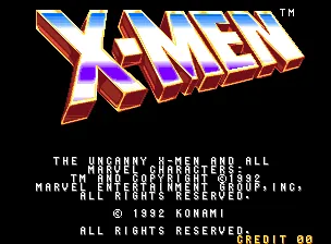 X-Men – Title screen