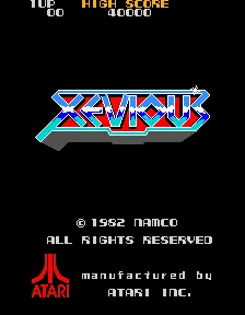 Xevious – Écran-titre