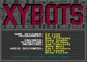 Xybots – Titelbildschirm