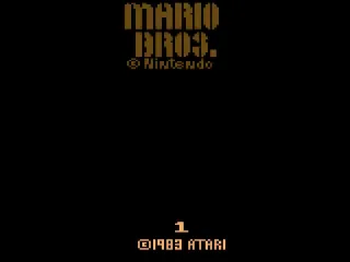 Mario Bros. – Title screen