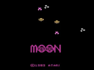 Moon Patrol – Title screen