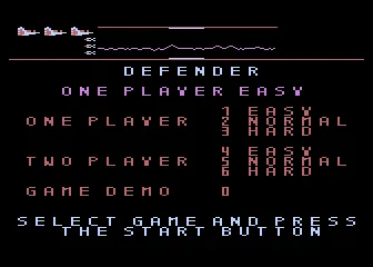 Defender – Titelbildschirm