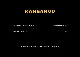 Kangaroo – Titulní obrazovka