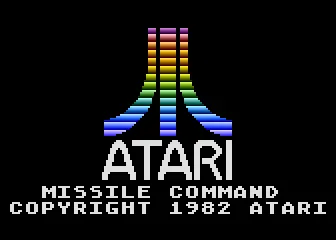 Missile Command – Title screen