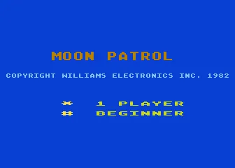 Moon Patrol – Title screen