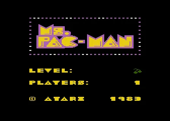 Ms. Pac-Man – Title screen