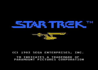Star Trek: Strategic Operations Simulator – Titulní obrazovka