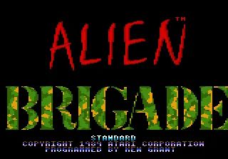 Alien Brigade – Title screen
