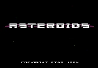 Asteroids – Title screen