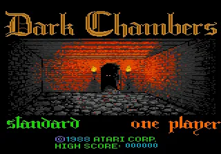 Dark Chambers – Écran-titre