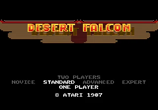 Desert Falcon – Titulní obrazovka