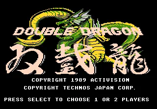 Double Dragon – Titelbildschirm