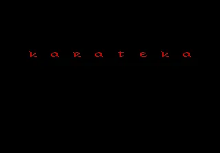 Karateka – Titulní obrazovka