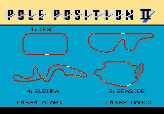 Pole Position II (7800) – Écran-titre