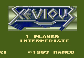 Xevious – Titulní obrazovka