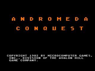 Andromeda Conquest – Title screen