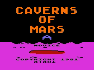 Caverns of Mars – Titelbildschirm