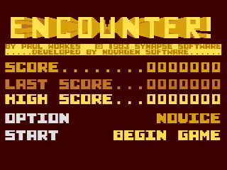 Encounter! – Title screen