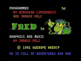 Fred – Title screen