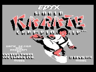 International Karate / IK+ – Title screen