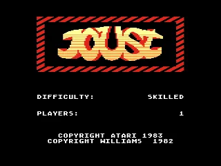 Joust – Titulní obrazovka