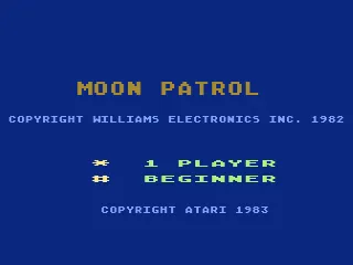 Moon Patrol – Title screen