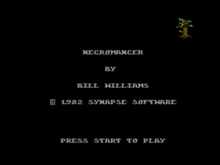 Necromancer – Titulní obrazovka