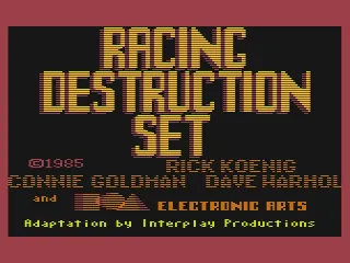 Racing Destruction Set – Écran-titre
