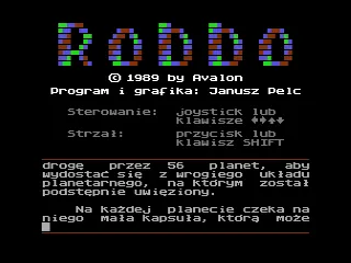 Robbo – Titelbildschirm