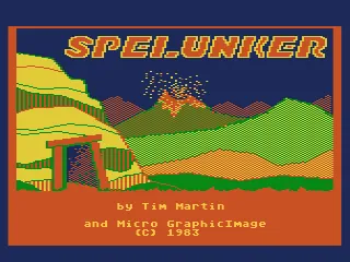 Spelunker – Titulní obrazovka