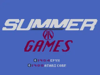 Summer Games – Titelbildschirm