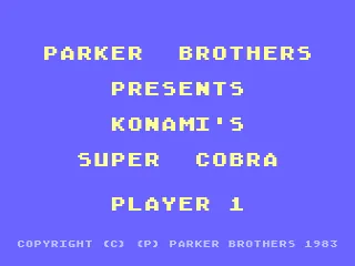 Super Cobra – Titulní obrazovka