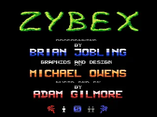 Zybex – Title screen