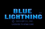 Blue Lightning – Title screen