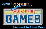 California Games – Titulní obrazovka