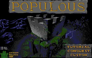 Populous – Titulní obrazovka