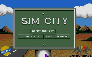 Sim City – Titelbildschirm