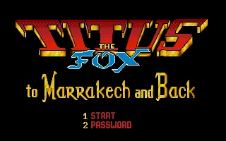 Titus the Fox: To Marrakech and Back – In-game