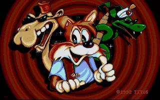 Titus the Fox: To Marrakech and Back – Title screen